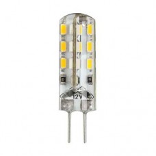 Светодиодна LED крушка (ампула) 12V DC G4 2W 2700K Ultralux 2 бр. блистер